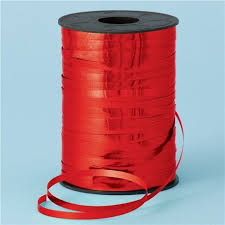 METALLIC CURLING RBN 5MMX250M  RED