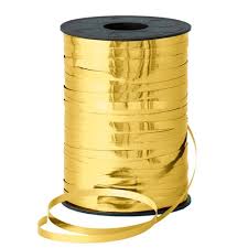 METALLIC CURLING RBN 5MMX250M  GOLD