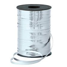 METALLIC CURLING RBN 5MMX250M  SILVER