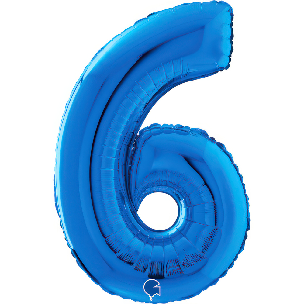 Number 6  Blue 26" Single Pack