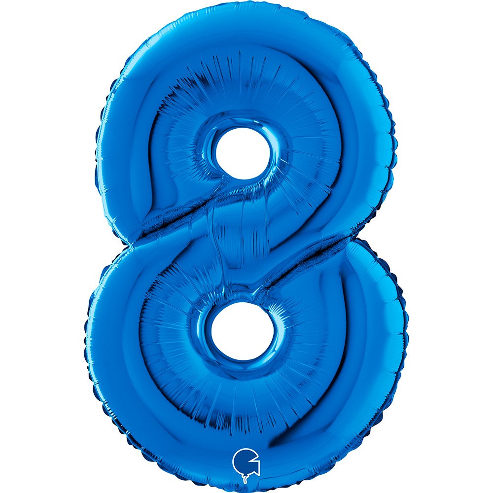 Number 8  Blue 26" Single Pack