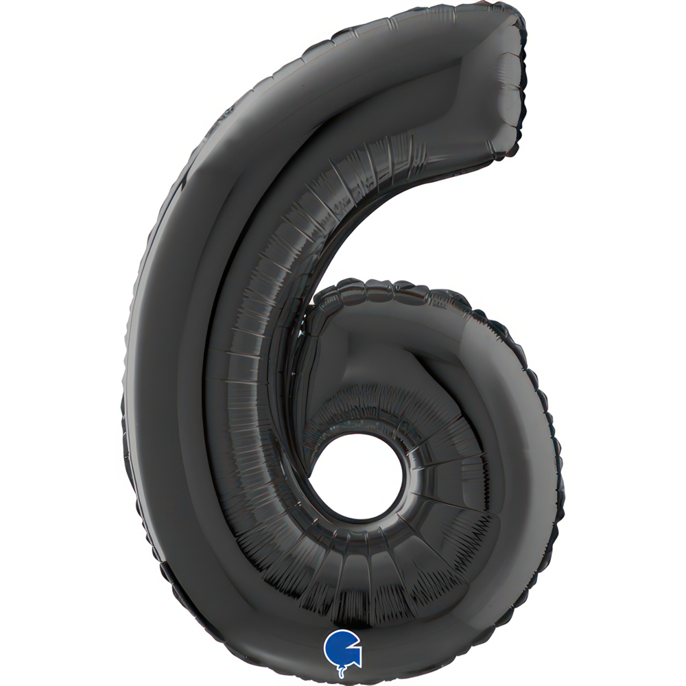Number 6   Black 26" Single Pack
