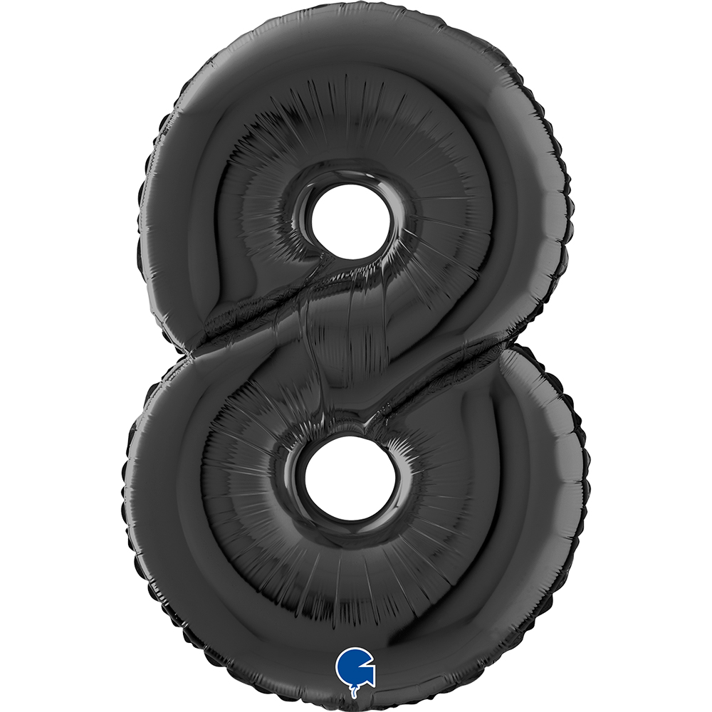 Number 8   Black 26" Single Pack