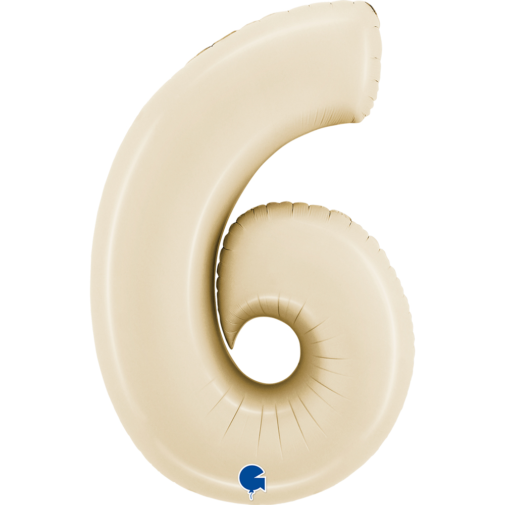 Number 6 Satin Cream 26" Single Pack