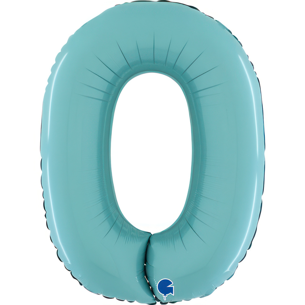 Number 0 Pastel Blue 26" Single Pack