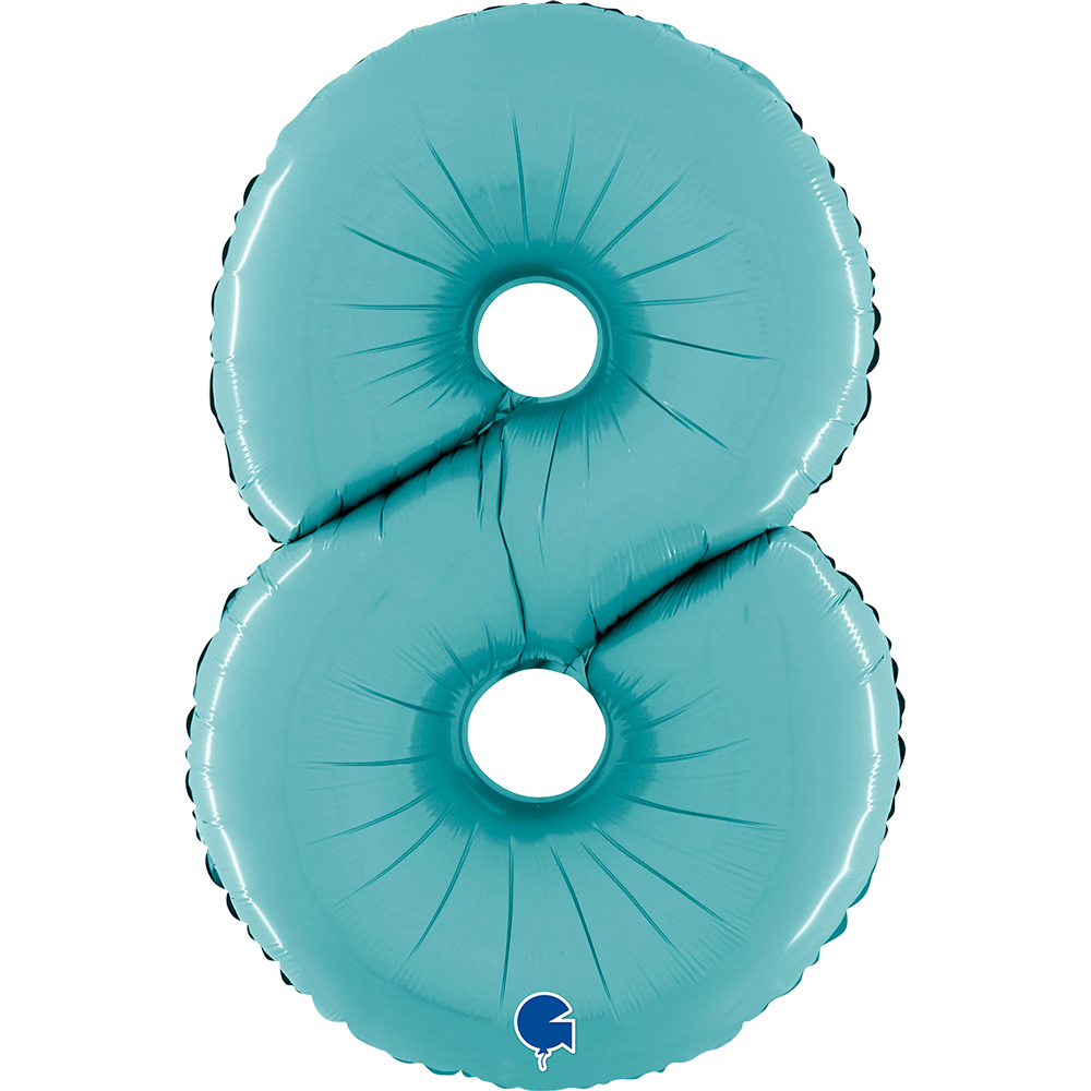 Number 8 Pastel Blue 26" Single Pack