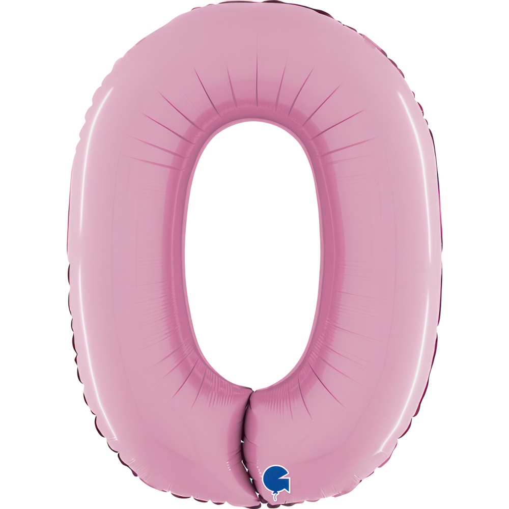 Number 0 Pastel Pink 26" Single Pack
