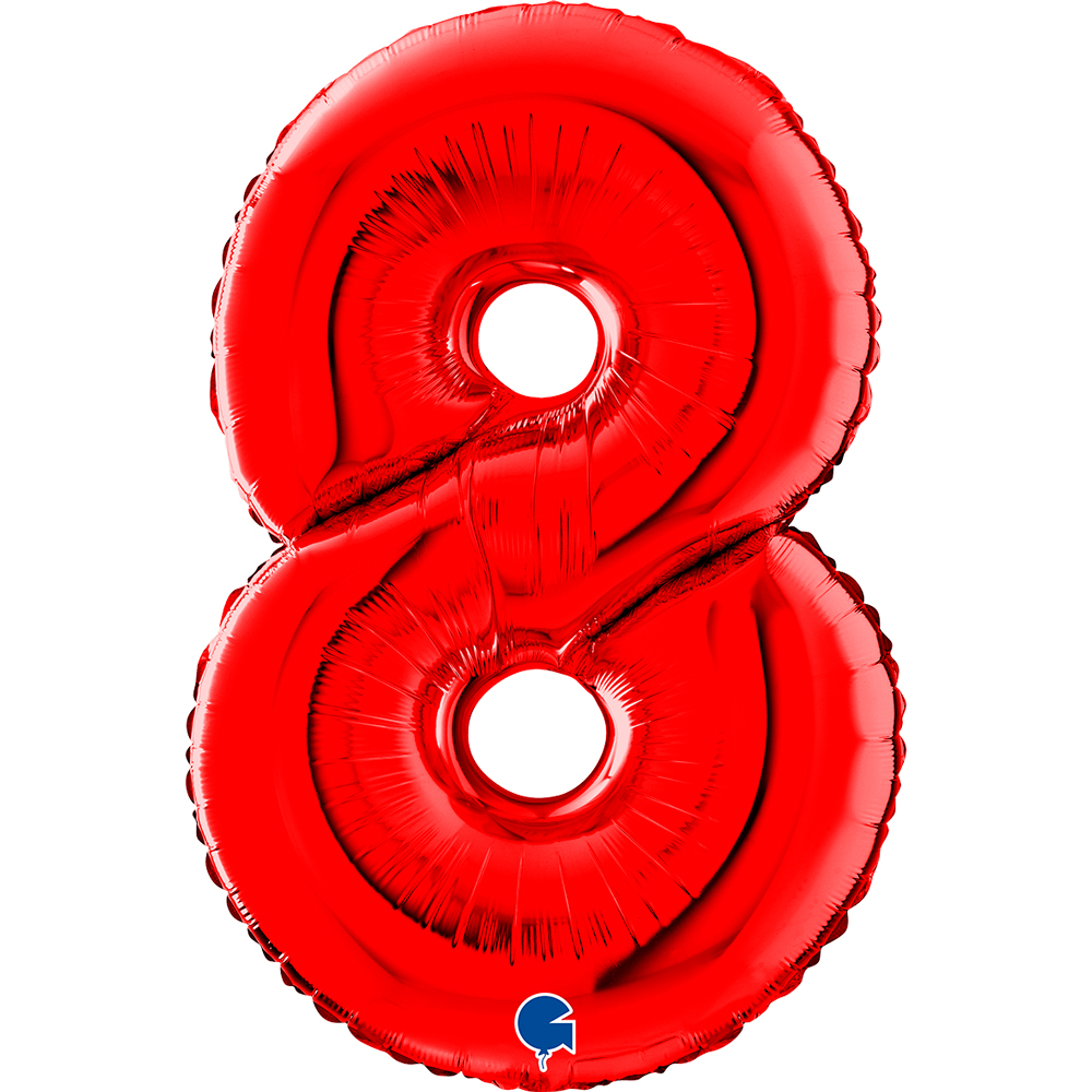 Number 8 Red 26" Single Pack