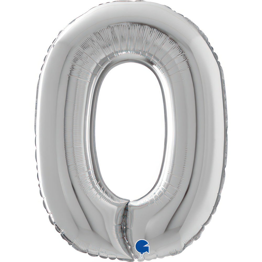 Number 0  Silver 26" Single Pack