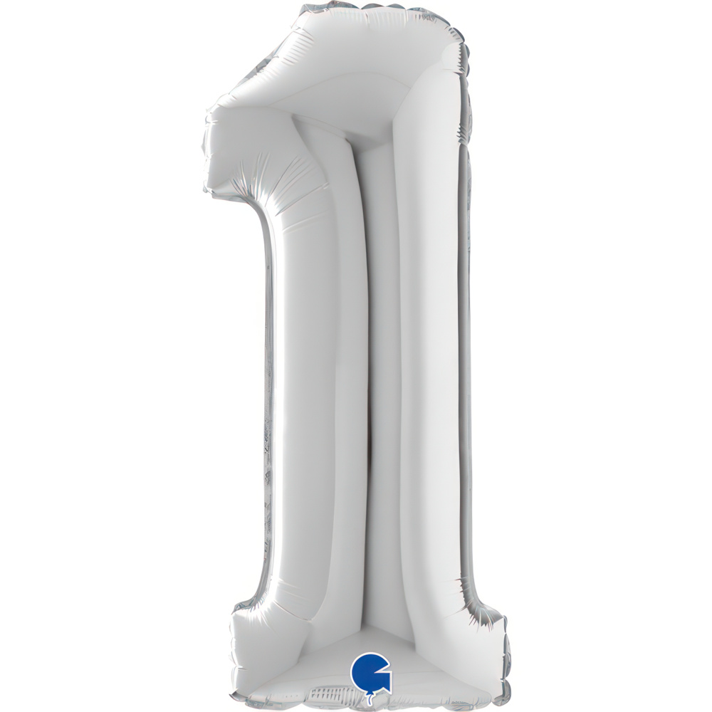 Number 1  Silver 26" Single Pack