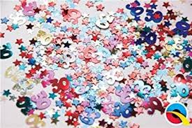 CONFETTI  AGE 30 MULTI-COLOURED BDAY