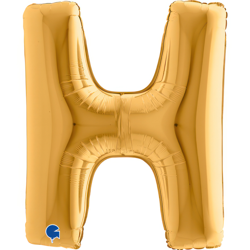 Letter H Gold Single Pack 40"