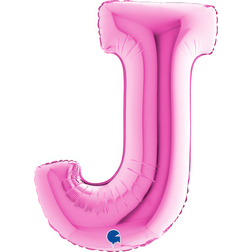 Letter J Fuxia Single Pack 40"