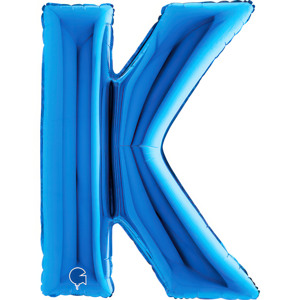 Letter K Blue Single Pack 40"