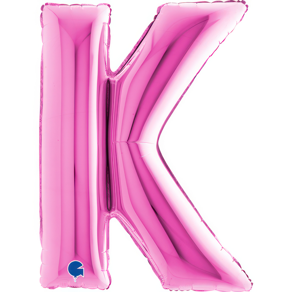 Letter K Fuxia Single Pack 40"
