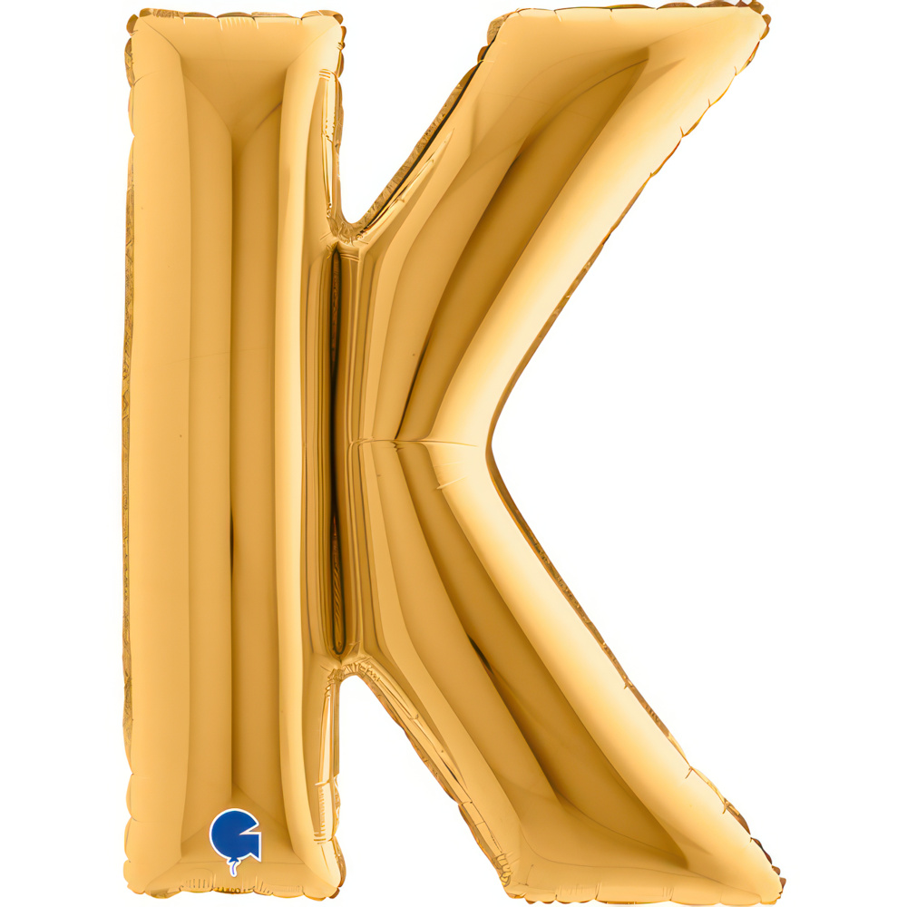 Letter K Gold Single Pack 40"