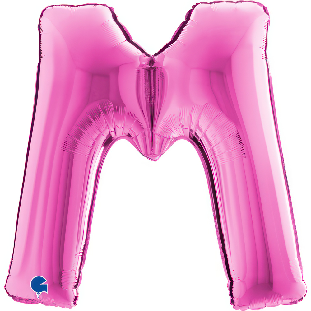 Letter M Fuxia Single Pack 40"