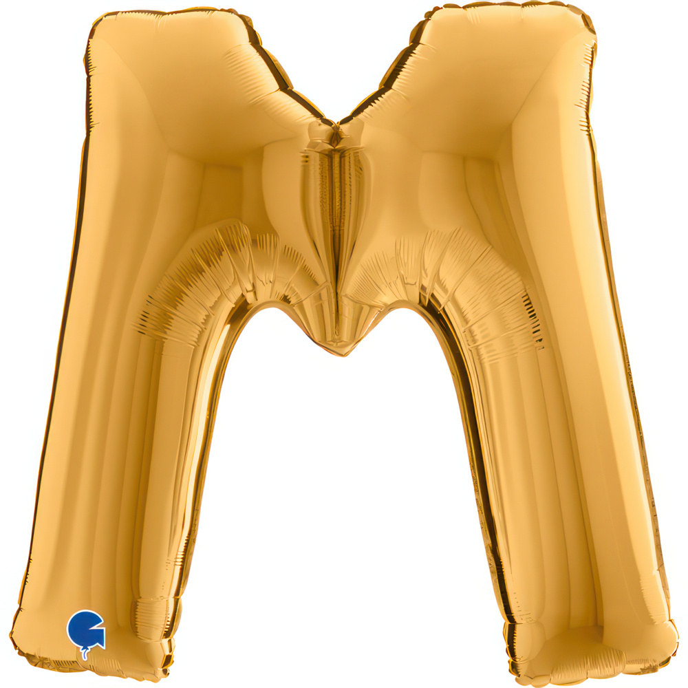 Letter M Gold Single Pack 40"