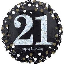 18" z round 21 SPARKLING CELEBRATION BLACK & GOLD 

ANAGRAM