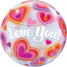 22" SINGLE BUBBLE HEARTS DOODLE LOVE YOU

QUALATEX