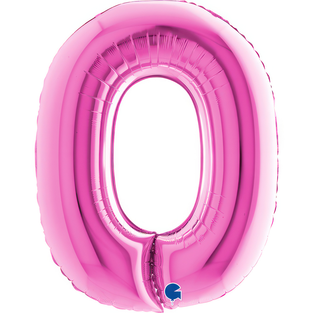Letter O Fuxia Single Pack 40"