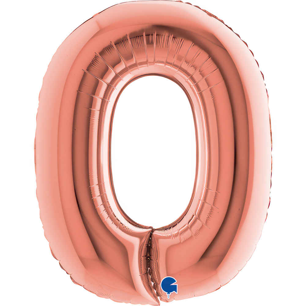 Letter O Rose Gold Single Pack 40"