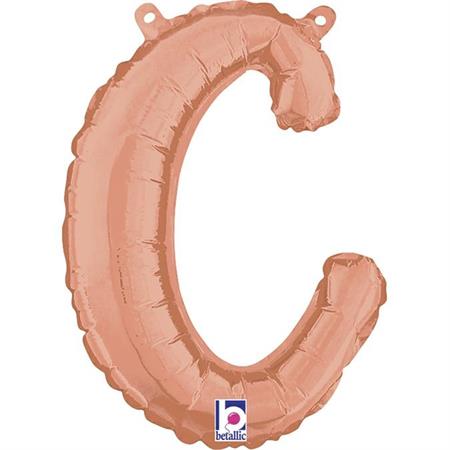Letter C Script Rose Gold