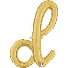 Letter D Script Gold Single Pack
