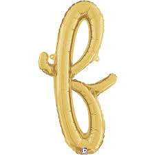 Letter F Script Gold Single Pack