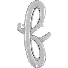 Letter F Script Silver Mini Single Pack
