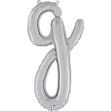 Letter G Script Silver Mini Single Pack