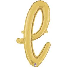 Letter L Script Gold Single Pack