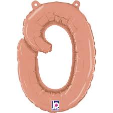 Letter O Script Rose Gold