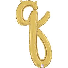 Letter Q Script Gold Single Pack
