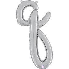Letter Q Script Silver Mini Single Pack