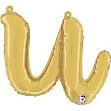 Letter U Script Gold Single Pack