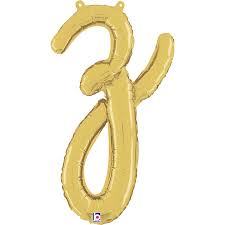 Letter Z Script Gold Single Pack