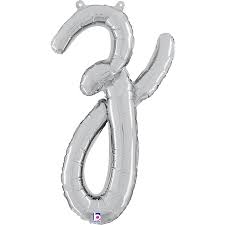 Letter Z Script Silver Mini Single Pack