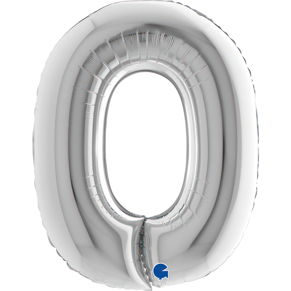 Letter O Silver Single Pack 40"