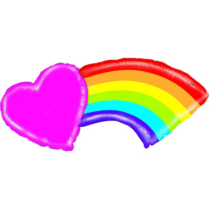 15 shape r rinbow Mighty Heart Rainbow
size 43''