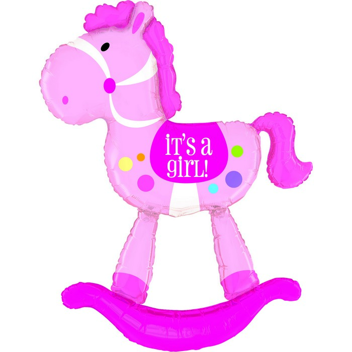 52" Special Delivery Rocking Horse Girl 
Size/ 95x130 cm