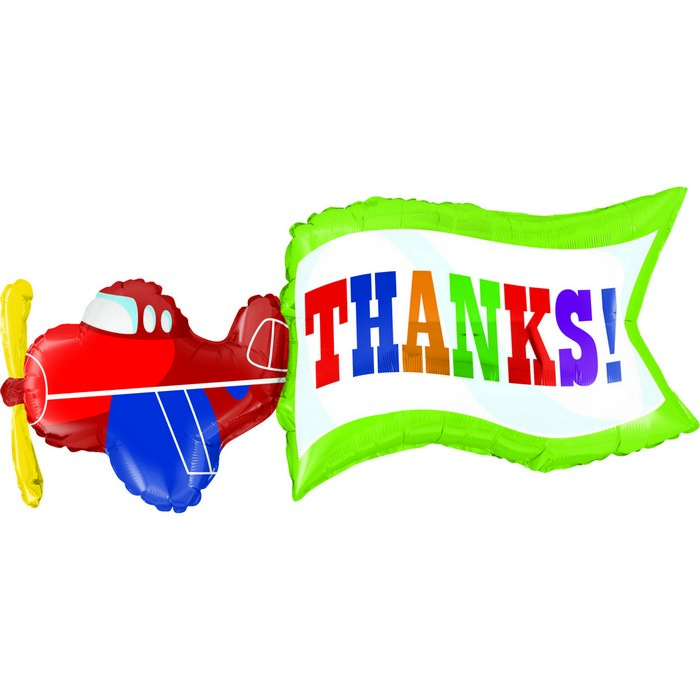 43" shape Airplane Thanks