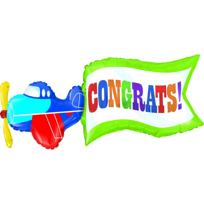 43" shape Airplane Congrats