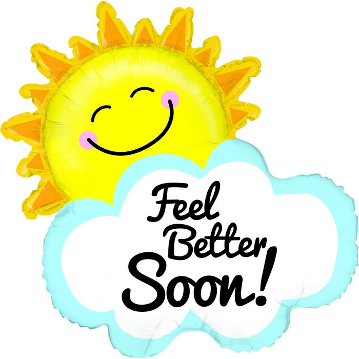 31" shape Feel Better Soon Sunshine
Size / 55x63 cm