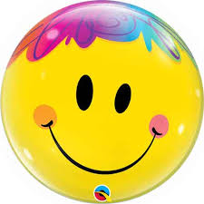 22" SINGLE BUBBLE stampati BRIGTH SMILE FACE

QUALATEX