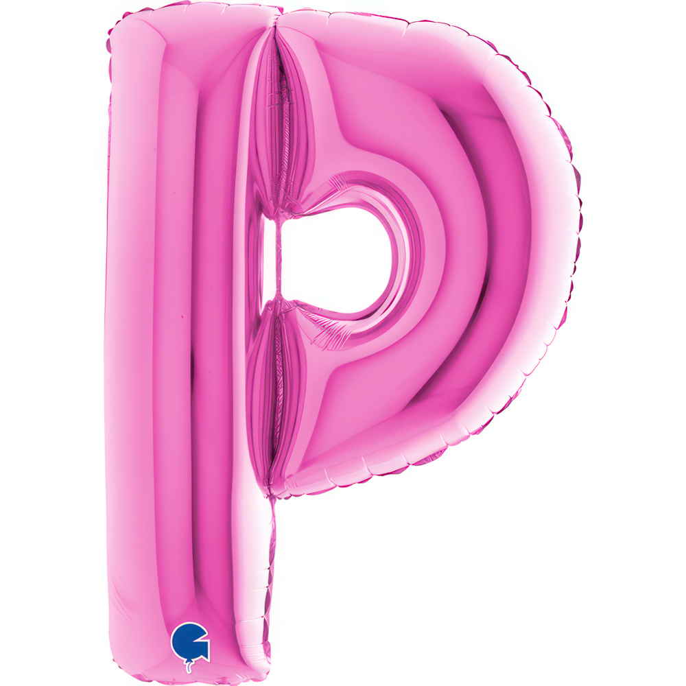 Letter P Fuxia Single Pack 40"
