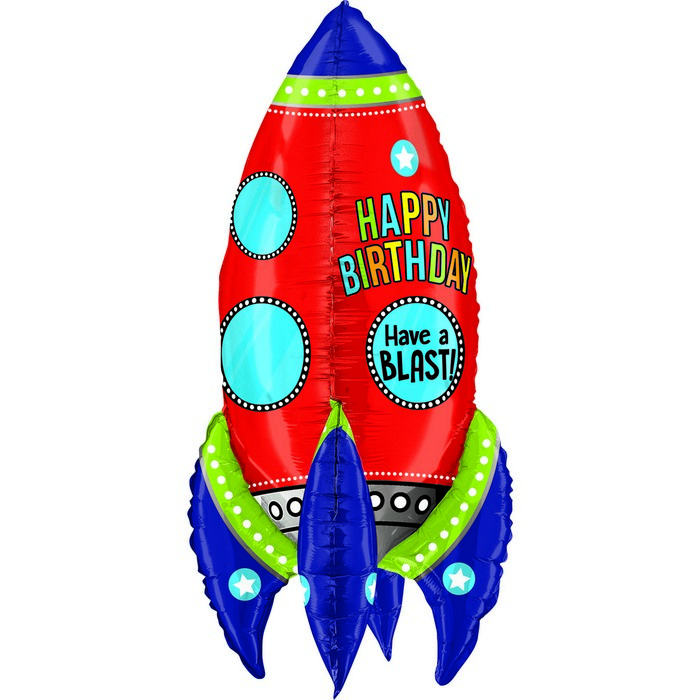 36" Dimensionals Blasting Birthday Rocket