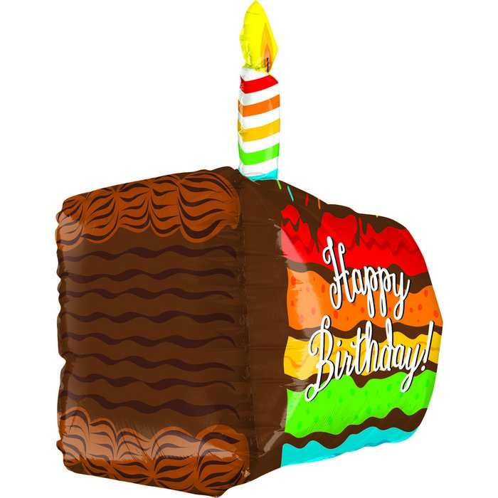 28" Dimensionals Rainbow Birthday Cake