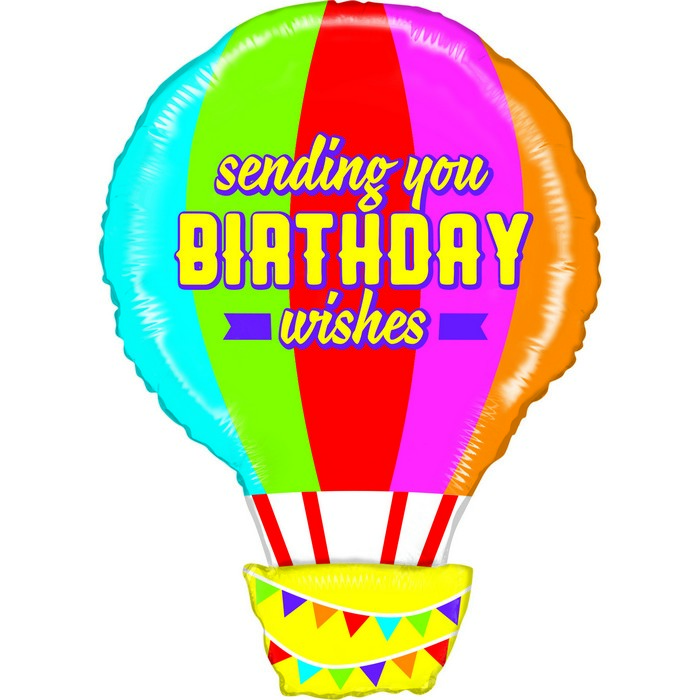 30" Mighty Birthday Hot Air Balloon'
