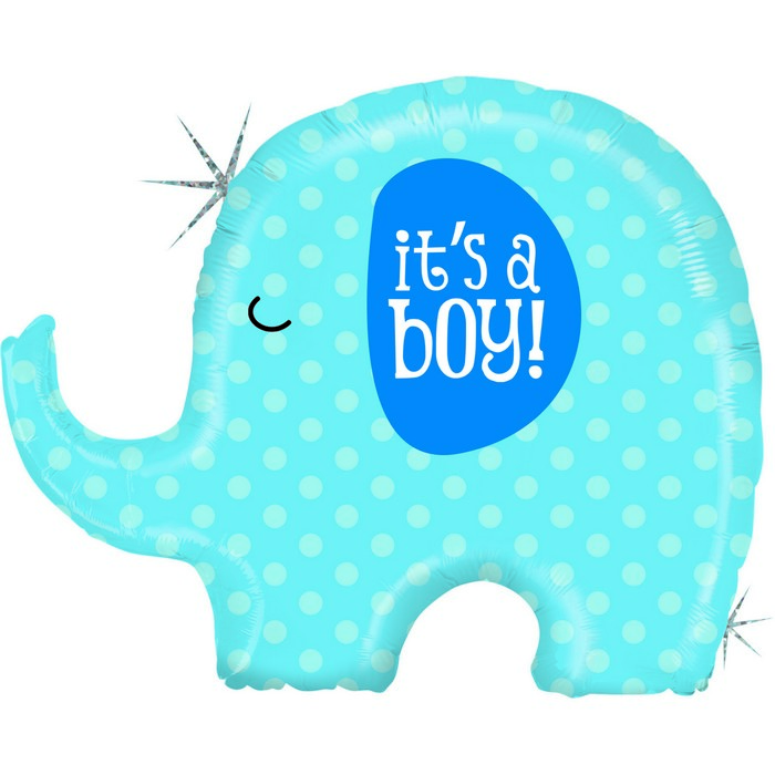 32" shape It's A Boy Elephant